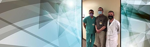 010721_art_hefti.jpg Mike Hanes, Dr. Marco Hefti and Terry Anderson