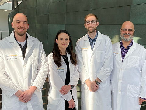Drs. Kai Rogers, Kathryn Eschbacher, Alexander Boyden, and Nitin Karandikar Drs. Kai Rogers, Kathryn Eschbacher, Alexander Boyden, and Nitin Karandikar