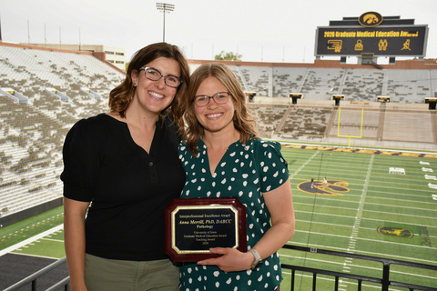 Anna Merrill with Melissa Ludgate